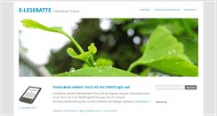 Desktop Screenshot of e-leseratte.de